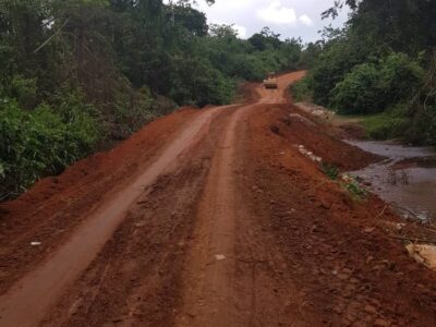 Mukono District local government road in Nagojje sub county being rehabilitated to ease movement