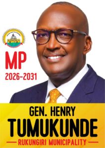 Tumukunde's political campaign banner