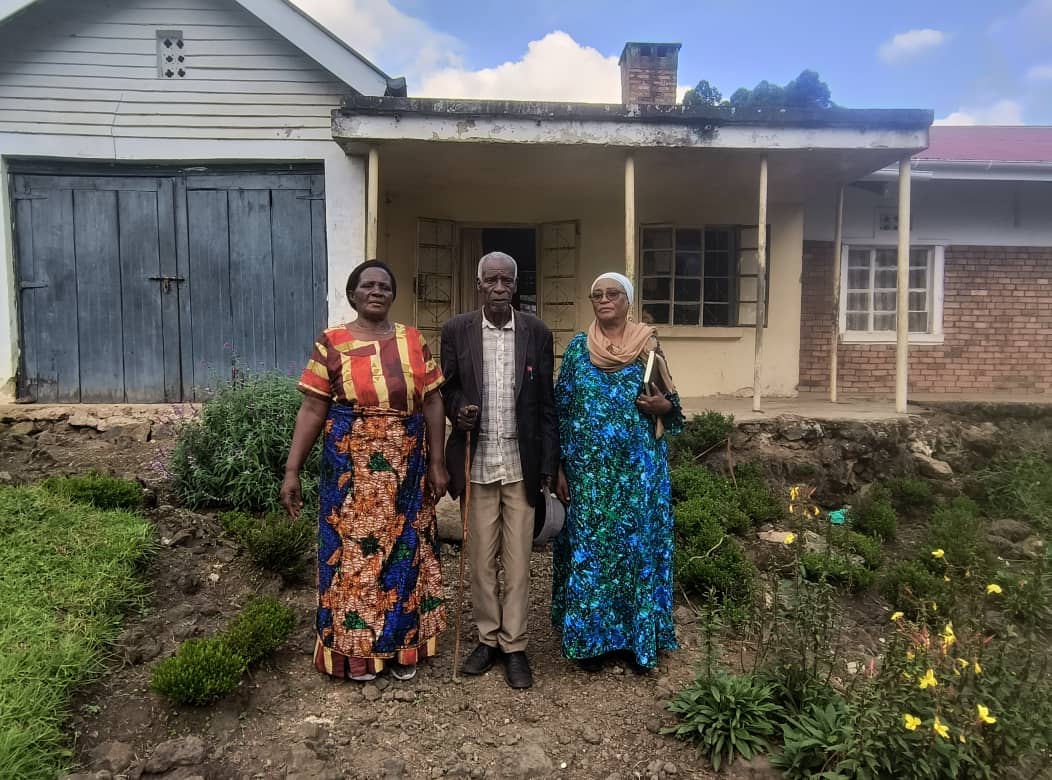 Mrs Rwakiseta at her home with some guests 