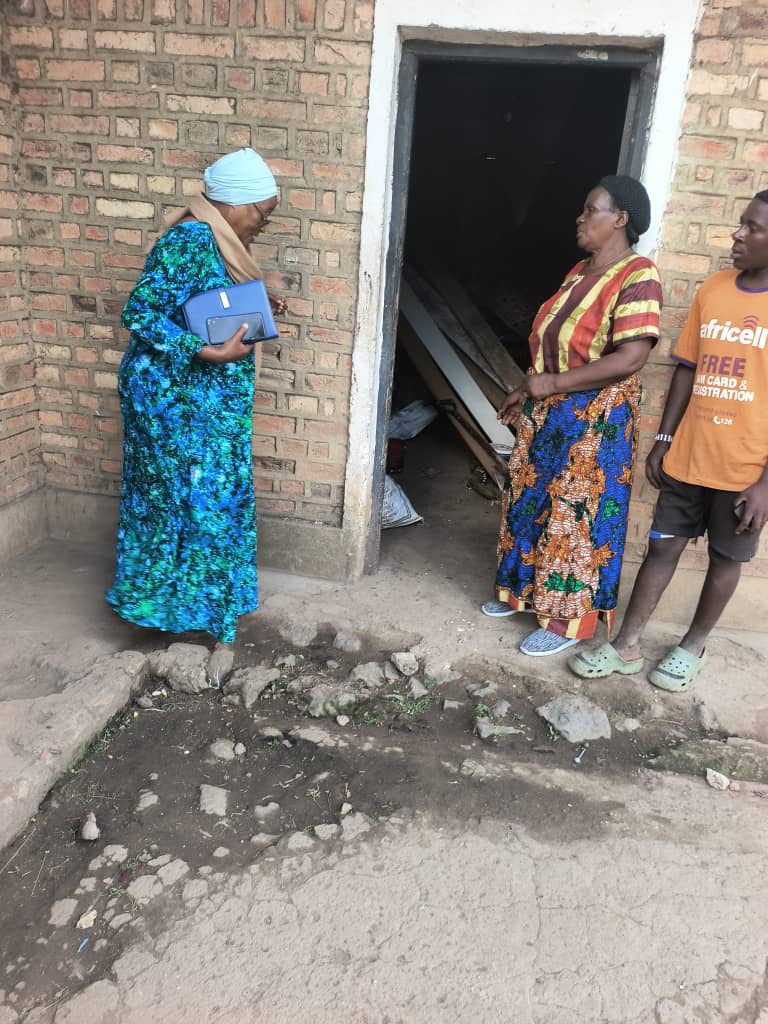 Mrs Rwakiseta at her home 